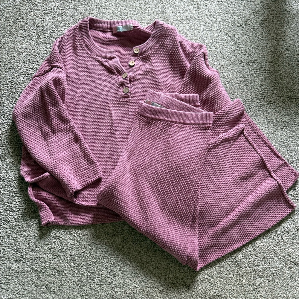 Free People Hailee Sweater Set (Size Large)